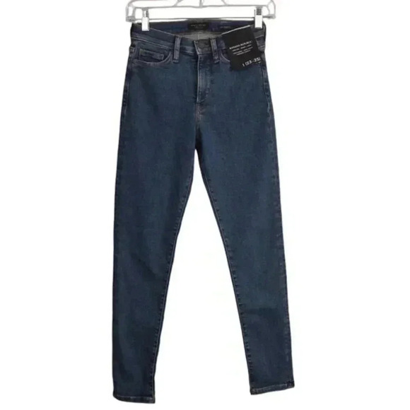 NWT Banana Republic High-Rise Skinny Jeans Womens Size 1 (23-25) Blue Denim - Picture 2 of 12